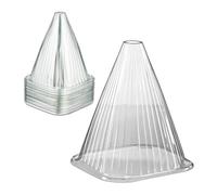Relaxdays 80 sombreros para plantas transparentes transparente