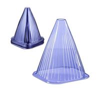 Relaxdays Sombreros para Plantas de PVC, Set de 32, Protección contra Caracoles, 22x19x19 cm, Campanas Protectoras, Lila