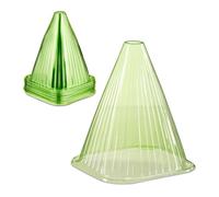 Relaxdays Sombreros para plantas verdes set de 32 verde