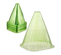 Relaxdays Sombreros para plantas verdes set de 80 verde