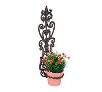 Relaxdays Soporte de macetas para pared envejecido marrón oscuro