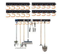 Relaxdays Soporte de pared jardín naranja,negro,plata