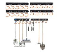 Relaxdays Soporte de pared jardín naranja,negro,plata