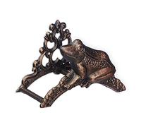 Relaxdays Soporte Manguera Pared, Portamangueras Estilo Retro con Rana, 18,5 x 26,5 x 16,5 cm, Hierro Fundido, Bronce