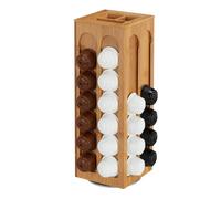Relaxdays Soporte para cápsulas de Dolce Gusto marrón claro