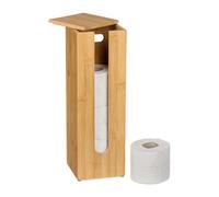 Relaxdays Soporte rollos papel higiénico repuesto marrón claro