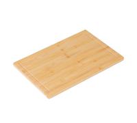 Relaxdays Tabla de bambú con canal para jugos marrón claro
