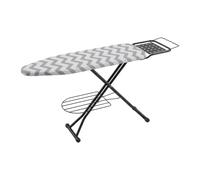 Relaxdays Tabla de planchar 110x33 cm blanco,negro,gris