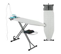 Relaxdays Tabla de planchar 115 x 39 cm blanco,negro,gris