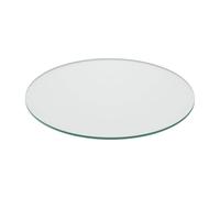 Relaxdays Tablero de vidrio templado 8 mm transparente