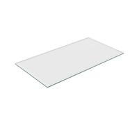 Relaxdays Tablero de vidrio templado 8 mm transparente