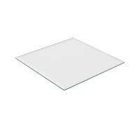 Relaxdays Tablero Vidrio Templado, 80 x 80 cm, Grosor 8 mm, Panel Cristal Cuadrado, Mesa y Chimenea, ESG, Transparente