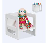 Relaxdays Taburete giratorio para niños blanco