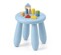 Relaxdays Taburete Infantil, Asiento 26 cm, fácil de Limpiar, Ligero, Azul