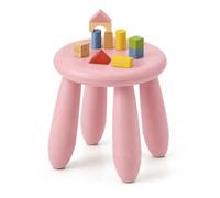 Relaxdays Taburete Infantil, Asiento 26 cm, fácil de Limpiar, Rosa
