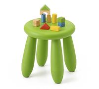 Relaxdays Taburete Infantil ergonómico, plástico Verde