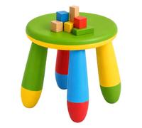 Relaxdays Taburete Infantil Multicolor, plástico