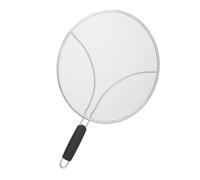 Relaxdays Tapa antisalpicaduras para sartén negro,plata