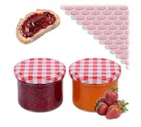 Relaxdays Tarros para conservas, Set de 75, 220 ml, Tapa Twist-Off, para mermeladas, Transparentes