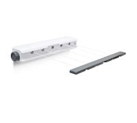 Relaxdays Tendedero automático pared blanco/gris antracita,blanco