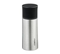 Relaxdays Termo para Café Acero Inoxidable, 300 ml, Botella Térmica Hermética, Bebidas Calientes y Frías, Plateado, 19,5 x 7 cm