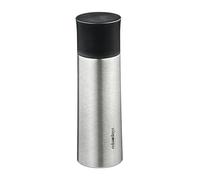 Relaxdays Termo para café de 400 ml con vaso negro,plata