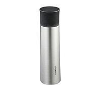Relaxdays Termo para café de 500 ml con vaso negro,plata