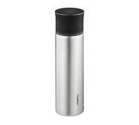 Relaxdays Termo para café de 750 ml con vaso negro,plata