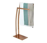 Relaxdays Toallero de pie acero WIMEDO cobre