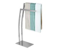 Relaxdays Toallero de pie acero WIMEDO plata