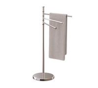 Relaxdays Toallero de pie brazos giratorios plata