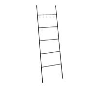 Relaxdays Toallero escalera negro con 5 barras negro