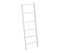 Relaxdays Toallero escalera blanco con 6 barras blanco