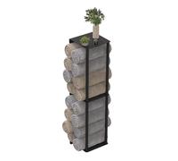 Relaxdays Toallero pared para rollos negro