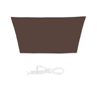 Relaxdays Toldo Vela Trapezoidal, Impermeable, Protección Rayos UV, con Cuerdas para tensar, 3x5,5x4x4 m, Marrón