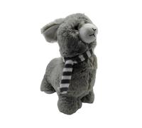 Relaxdays Tope de puerta Alpaca blanco,gris