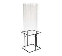 Relaxdays Torre para Estanque de acrílico y Metal, 60 x 22 x 22 cm, Transparente/Gris