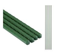 Relaxdays Tutores para plantas 100 cm Pack de 10 verde oscuro