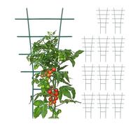 Relaxdays Tutores Plantas, Set 12, Guías de Plástico, Macetas de Interior y Exterior, 43x23 cm, Soportes Tomates, Verde