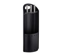 Relaxdays Set de cuatro accesorios para chimenea negro,plata