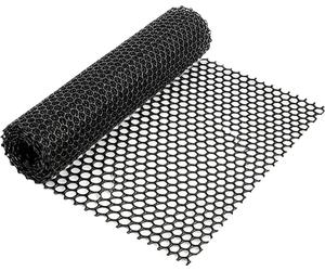 Relaxdays, valla protectora para césped, plástico, 1,3 x 15 metros, sin base, apta para vehículos, compatible con robots cortacésped, rejilla para césped, color