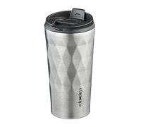 Relaxdays Vaso térmico café de acero inox. 350 ml negro,plata
