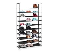 Relaxdays Zapatero modular XXL negro