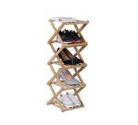 Relaxdays Zapatero plegable bambú marrón claro
