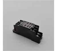 Relé 1 Uds Hh62p relé electromagnético en miniatura 10A bobina de 8 pines DPDT, Hhc68a-2z con Base enchufe DC12V, 24V AC220V(Dc12,Base)