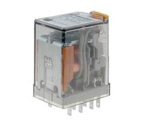 RelÉ 230vac 4ctos. pulsador de prueba 7a/250vac finder