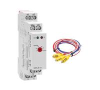 Relé de control de nivel de líquido, sensor de nivel de agua 1SPDT, sensibilidad ajustable, medidor de nivel avanzado para monitoreo de líquidos (GRL8-01+Sensor, AC/DC 24-240V)