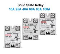 Relé de estado sólido 10A 25A 40A módulo monofásico 3-32V entrada 24-380V CA salida SSR-10DA de alta calidad SSR-25DA SSR-40DA 80A