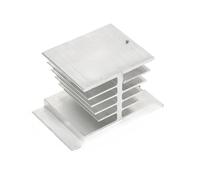 Relé de estado sólido 40A monofásico 220V control AC 12 módulo contactor(Heat Sink Aluminum Base)