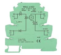 Relé de estado sólido, MRA-23D2 3-32VDC 2A 25Hz Módulo de relé ultrafino de 6.2 mm Placa de relé de estado sólido TRICA Tiristor bidireccional